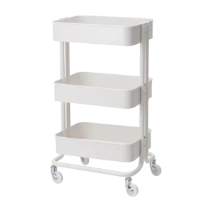 RÃ…SKOG Trolley, white, 35x45x78 cm