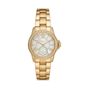 Mini Everest Pavé Gold-Tone Watch
