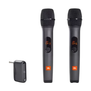 JBL Plug And Play Wireless Microphone Set Black