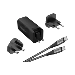 Energizer 65W Fast Charger With UK/EU/US Adapter Black