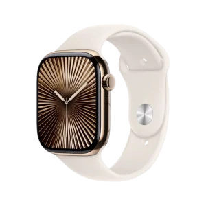 Apple Watch Series 10, 46mm Titanium Case with Sport Band – NEW