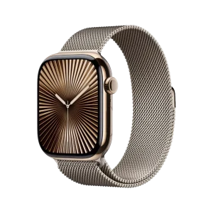 Apple Watch Series 10, 42mm Titanium Case with Milanese Loop – NEW